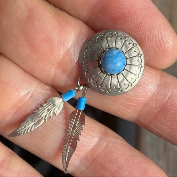 Native American feather earrings - Picture 6 of 6